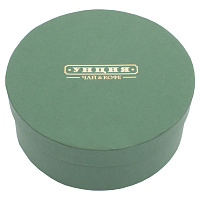 Изображение: отличный товар Коробка круглая "Унция" Д20, зеленая